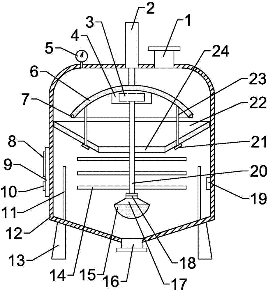 Pickled vegetable homogeneous processing device convenient for separating vegetables from liquid