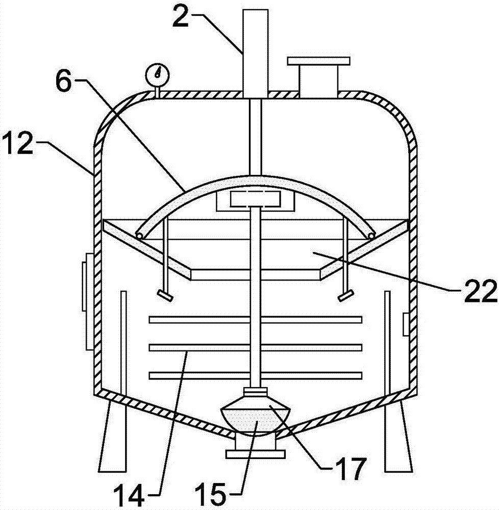 Pickled vegetable homogeneous processing device convenient for separating vegetables from liquid