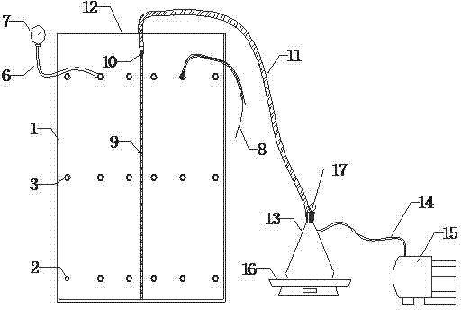 Vacuum preloading indoor model testing apparatus