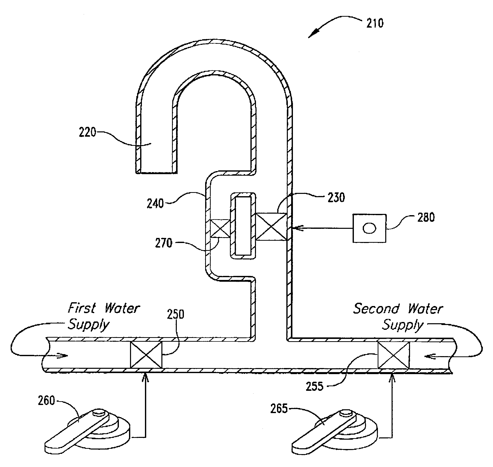 Restricted flow hands-free faucet