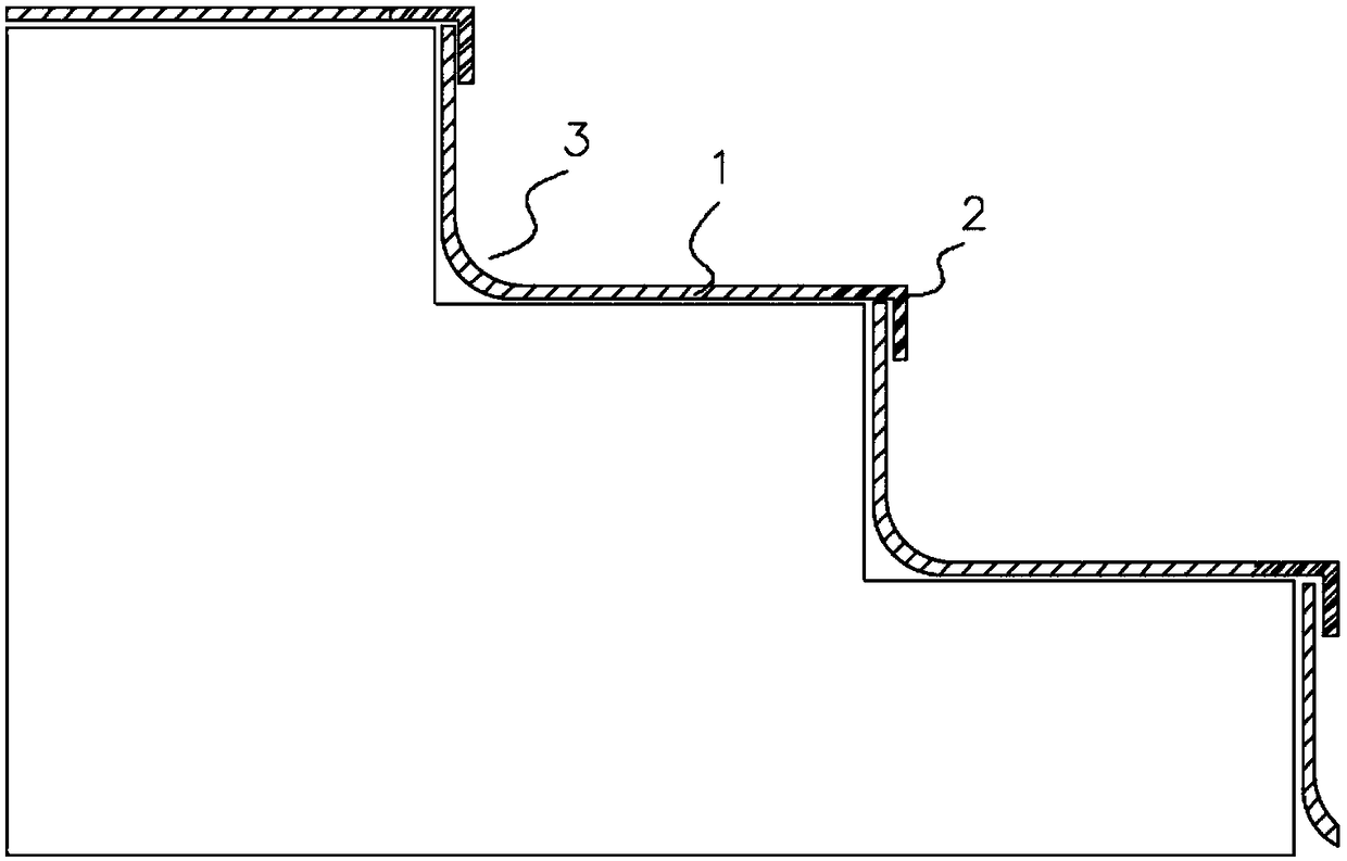 Windable anti-deformation stair stepping pad