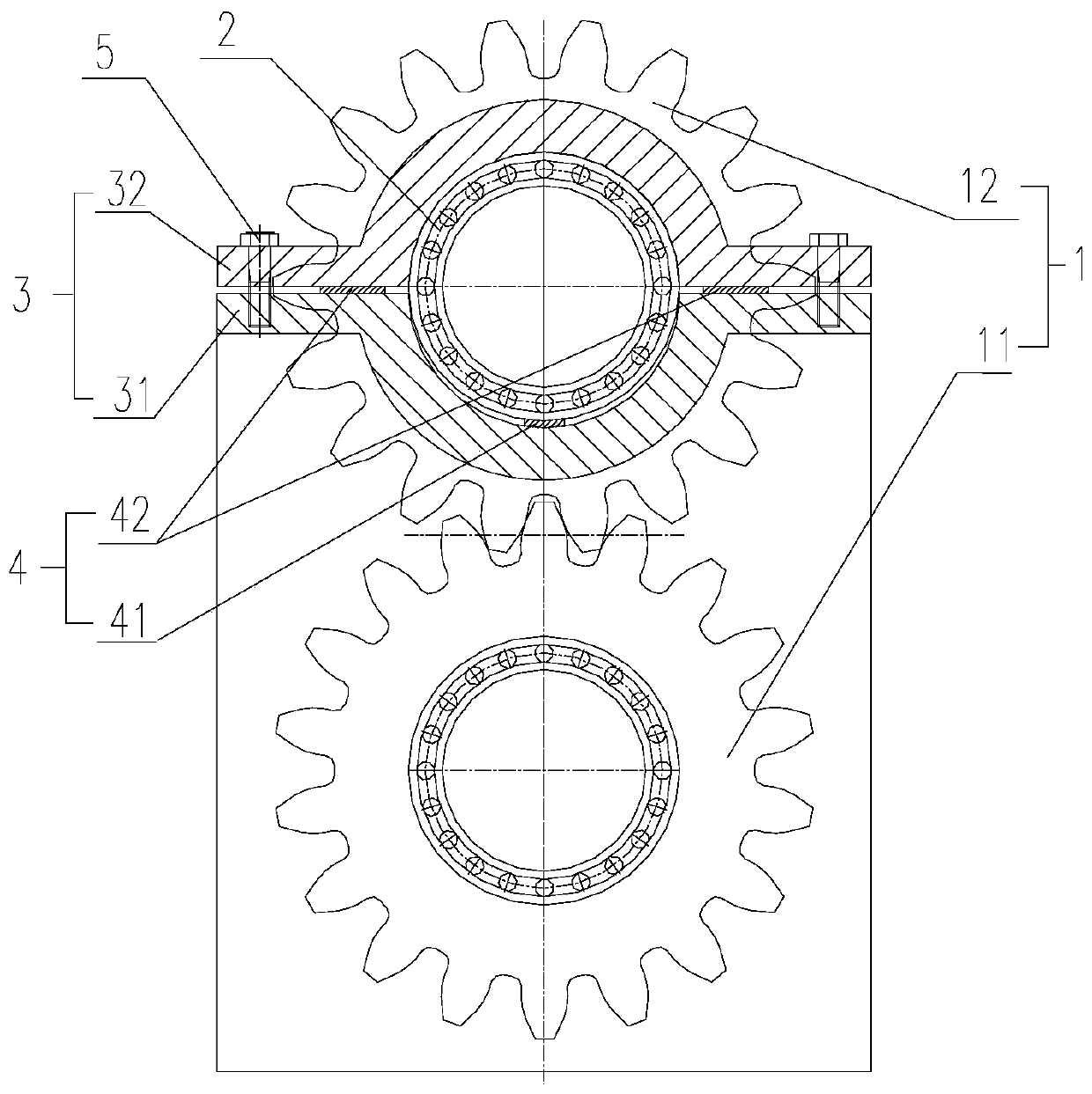 The adjustment method of the backlash of the gear transmission and the calculation method of the grinding amount of the tooth thickness