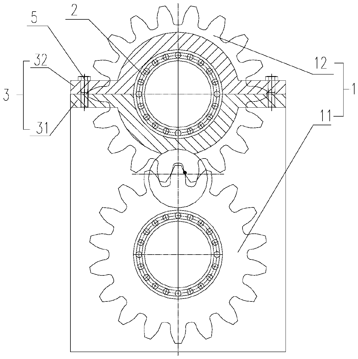 The adjustment method of the backlash of the gear transmission and the calculation method of the grinding amount of the tooth thickness