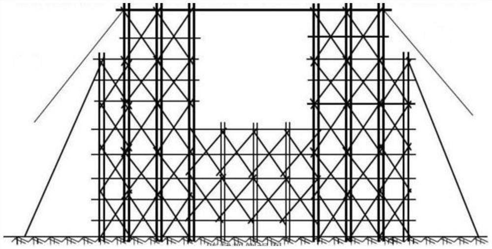 Wooden pole intersection tie-down