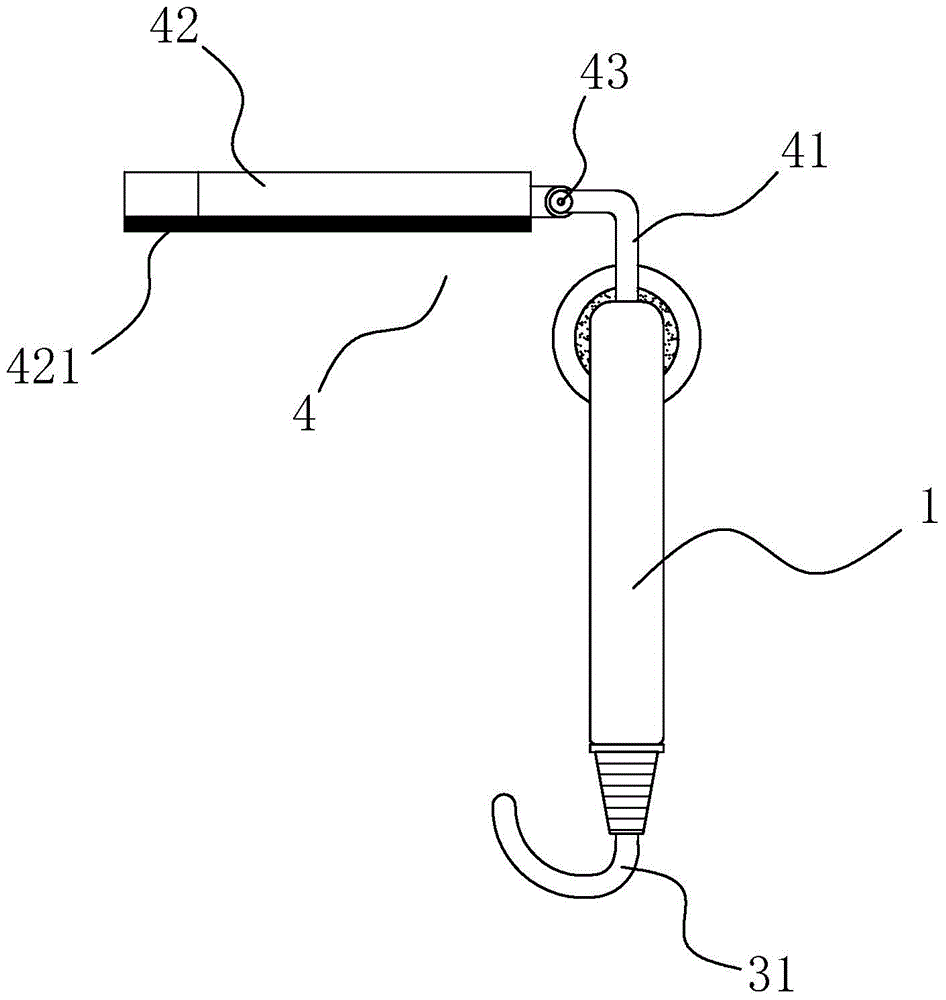 Magnetic type plastic bag carrying device