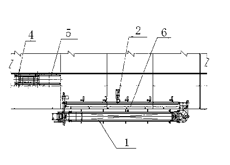 Combined type telescopic gangway system of deep sea drilling ship