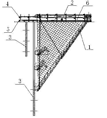 Combined type telescopic gangway system of deep sea drilling ship