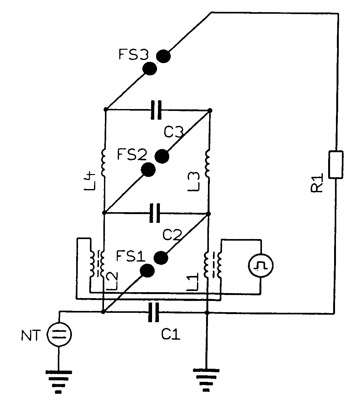 Trigger arrangement for a Marx generator