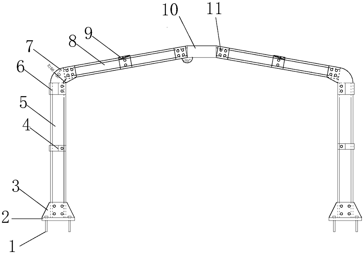 Mongolian yurt rigid frame structure available for assembly construction