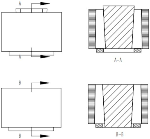 Carbon-carbon composite material ring for hot pressed sintering and preparation method thereof