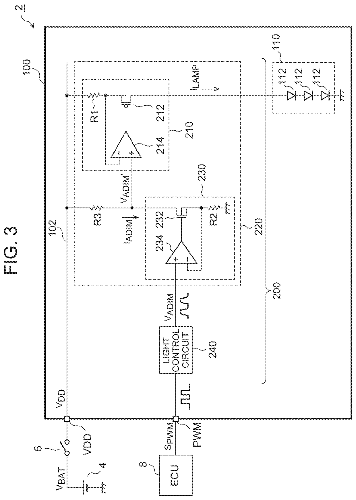 Vehicle lamp and lighting circuit