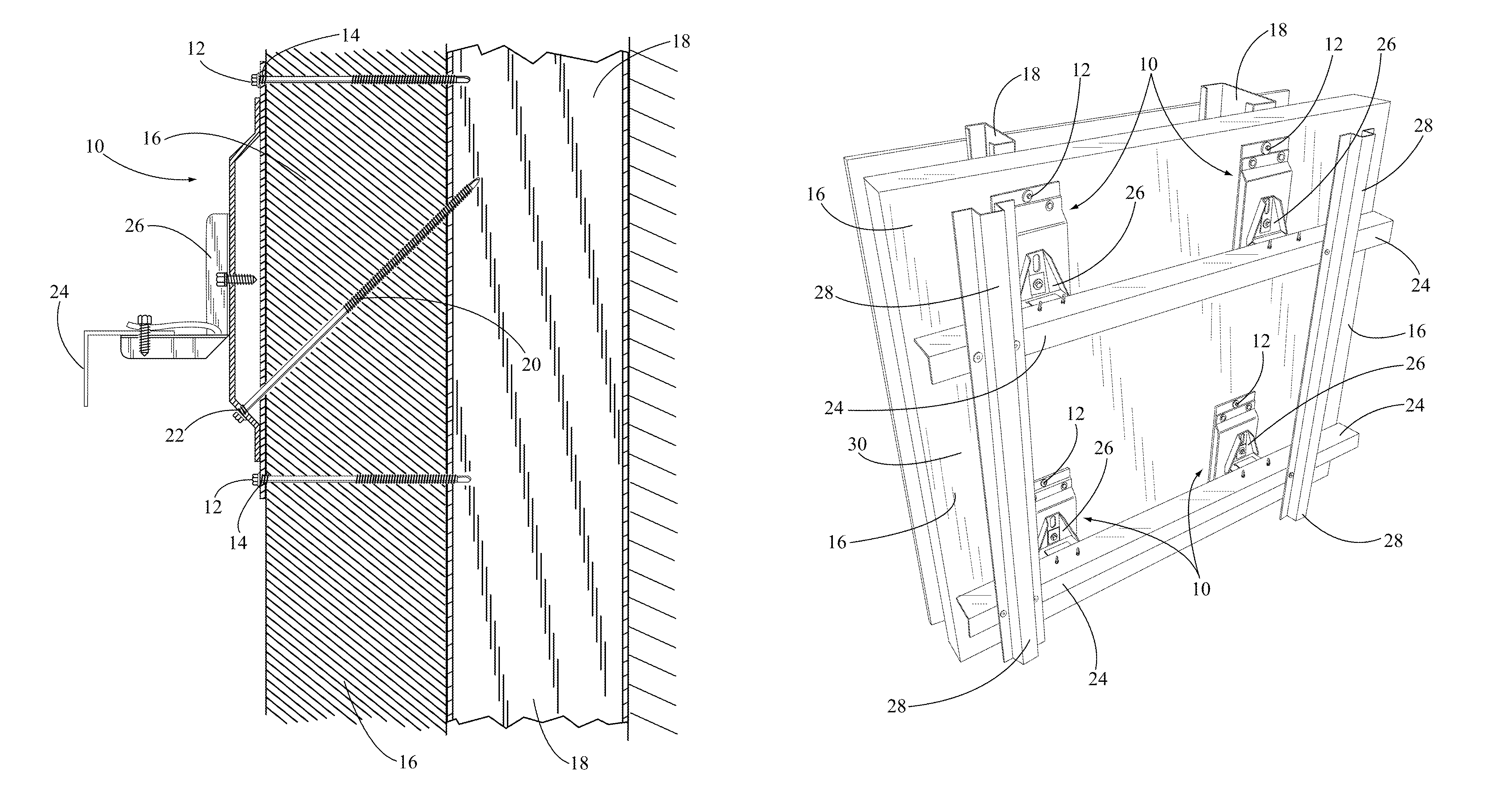 Cladding attachment system to enable an exterior continuous insulation barrier