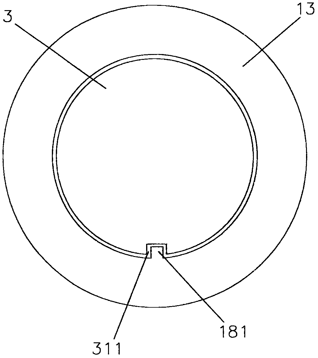 Three-dimensional code nut ring latch