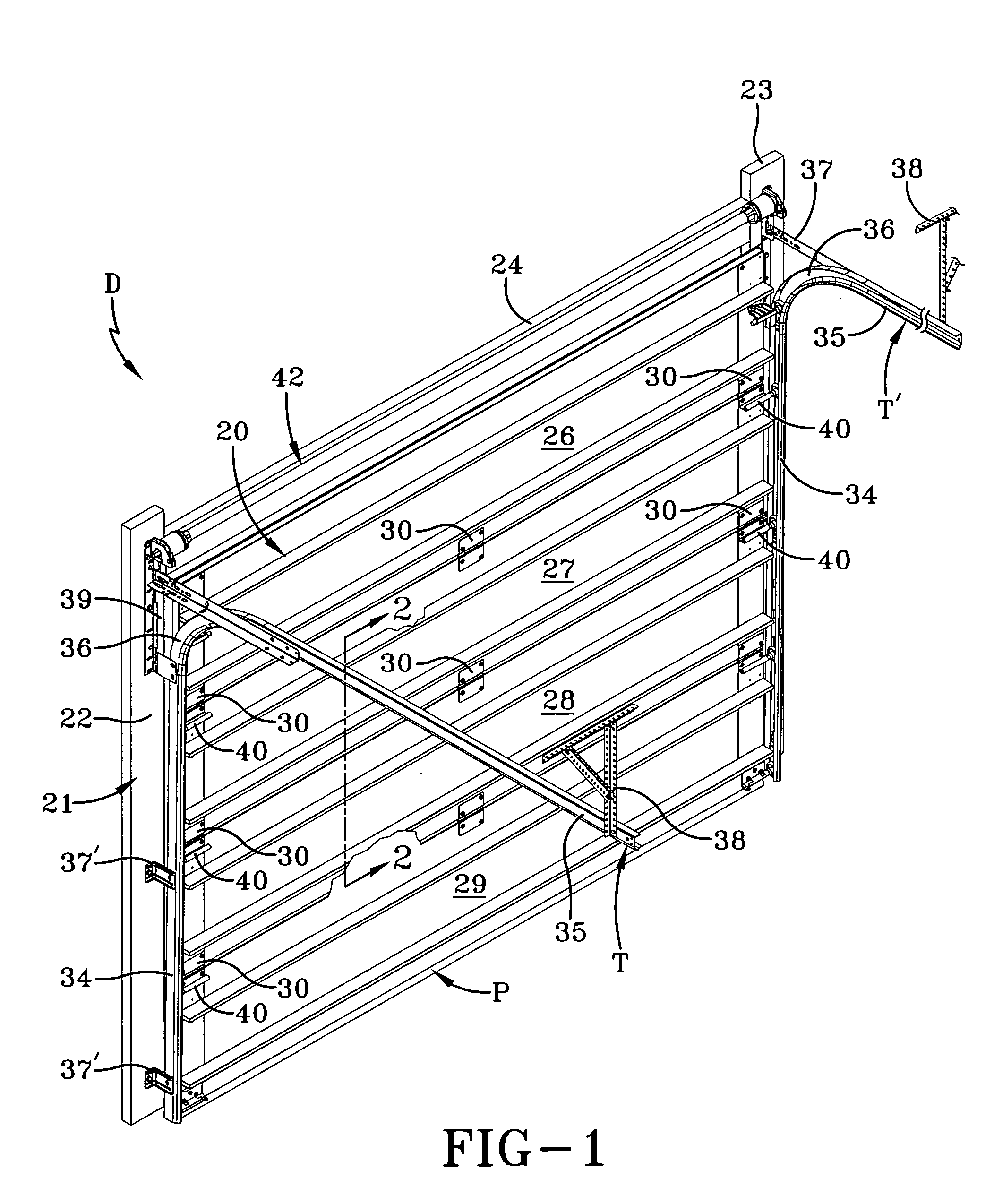 Reinforced sectional door panels