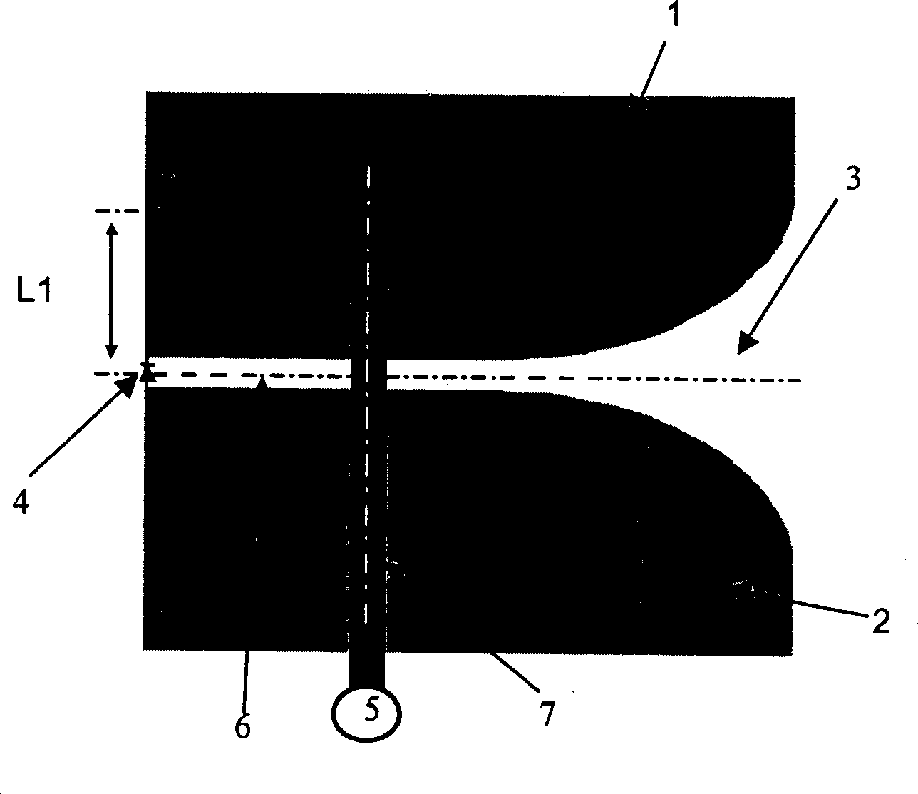 Switch device for receiving/emitting electromagnetic wave device