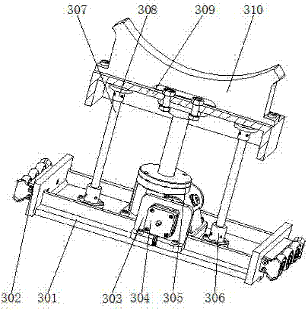 End-holding type transfer device for cylindrical products