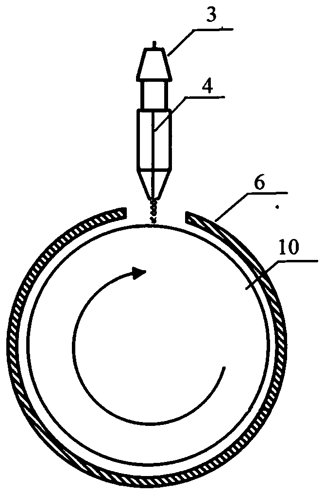 Steel surface coating, preparation method and device