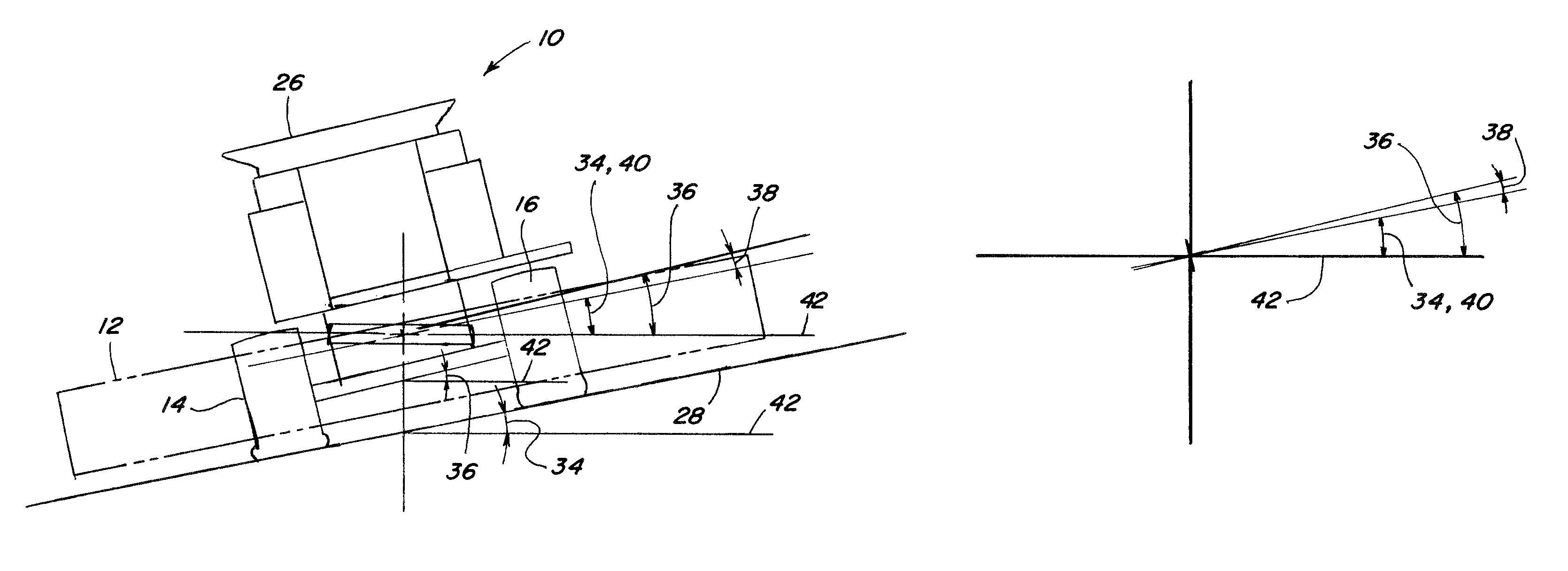 Automatic lateral tilt control of a header in stubble height mode using machine level sensor