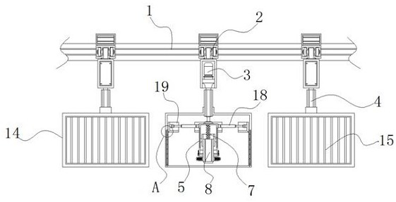 Luggage metal pendant joint detection equipment with rotating structure