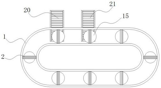 Luggage metal pendant joint detection equipment with rotating structure