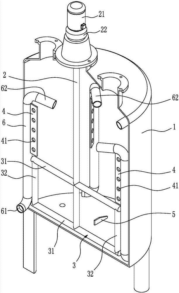 Chitosan micromolecular degradation turbulent flow reaction tank