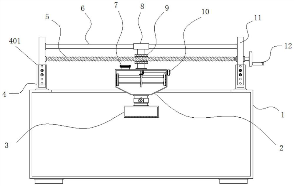 Medicament feeding device for domestic sewage treatment