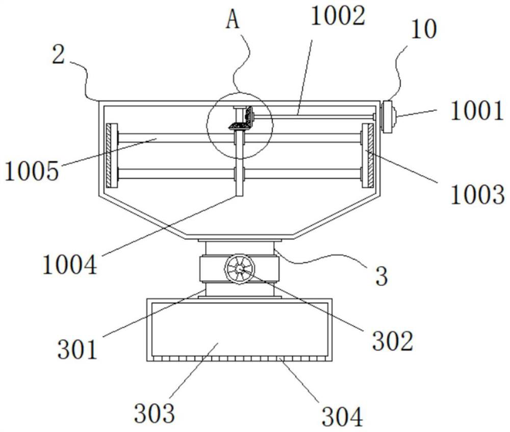 Medicament feeding device for domestic sewage treatment