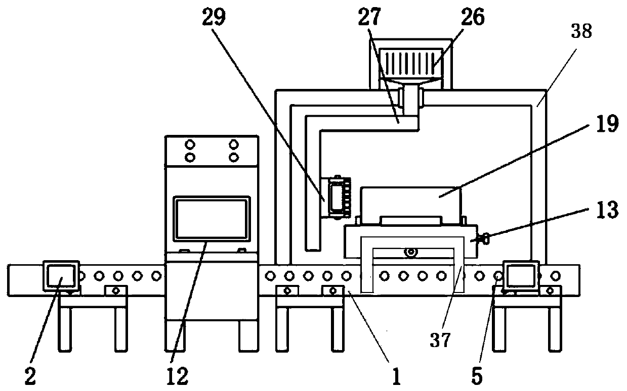 Electric integration box bundling and packing device for logistics transportation