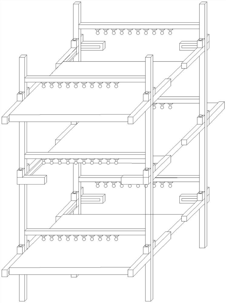 Rotatable agaricus bisporus planting frame