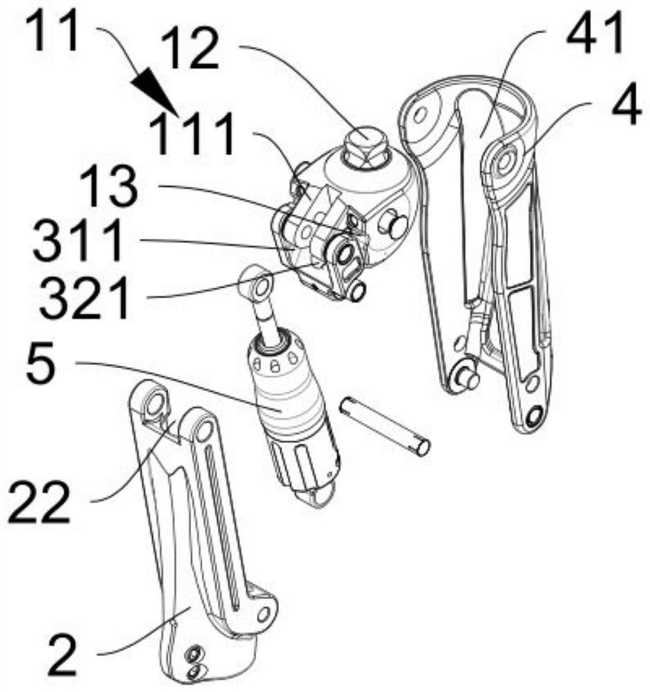 Multi-shaft hydraulic knee joint