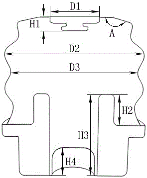 Wavy stopping block with wearing plate and method for preventing steel spring from being broken