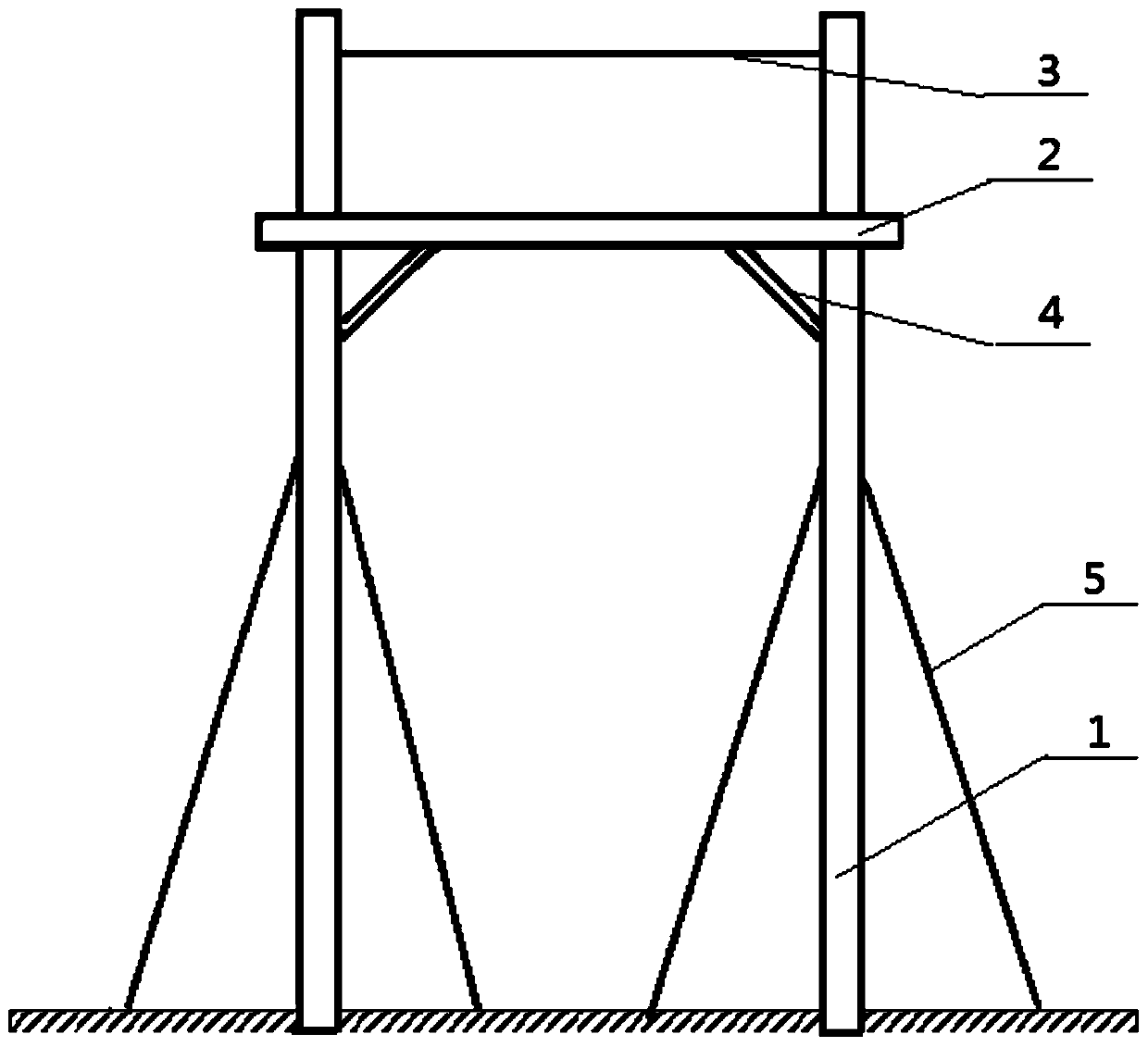 Double-column type permanent attracting bird nest and mounting method thereof