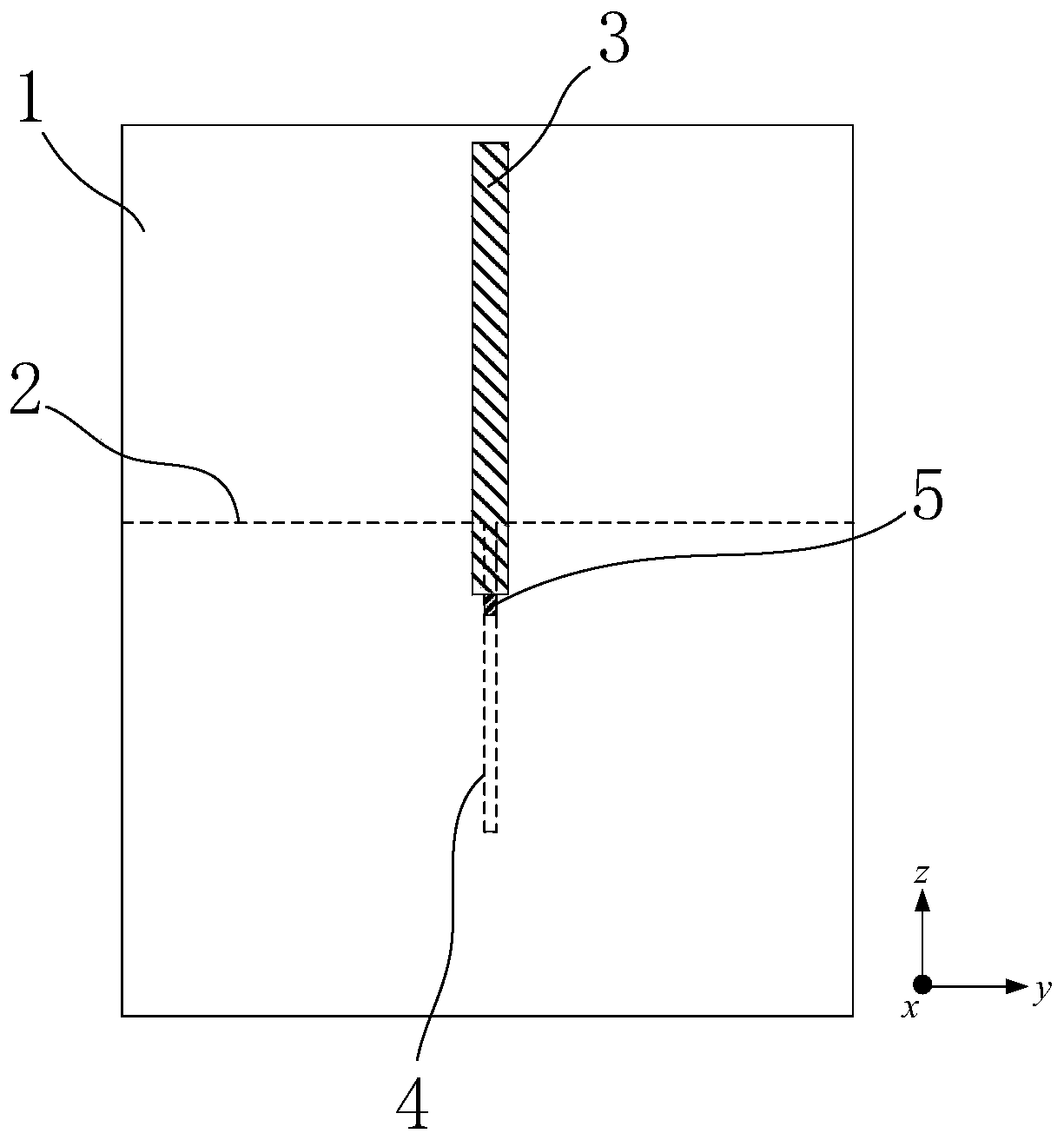 Planar monopole and half-slot structure dual polarized antenna