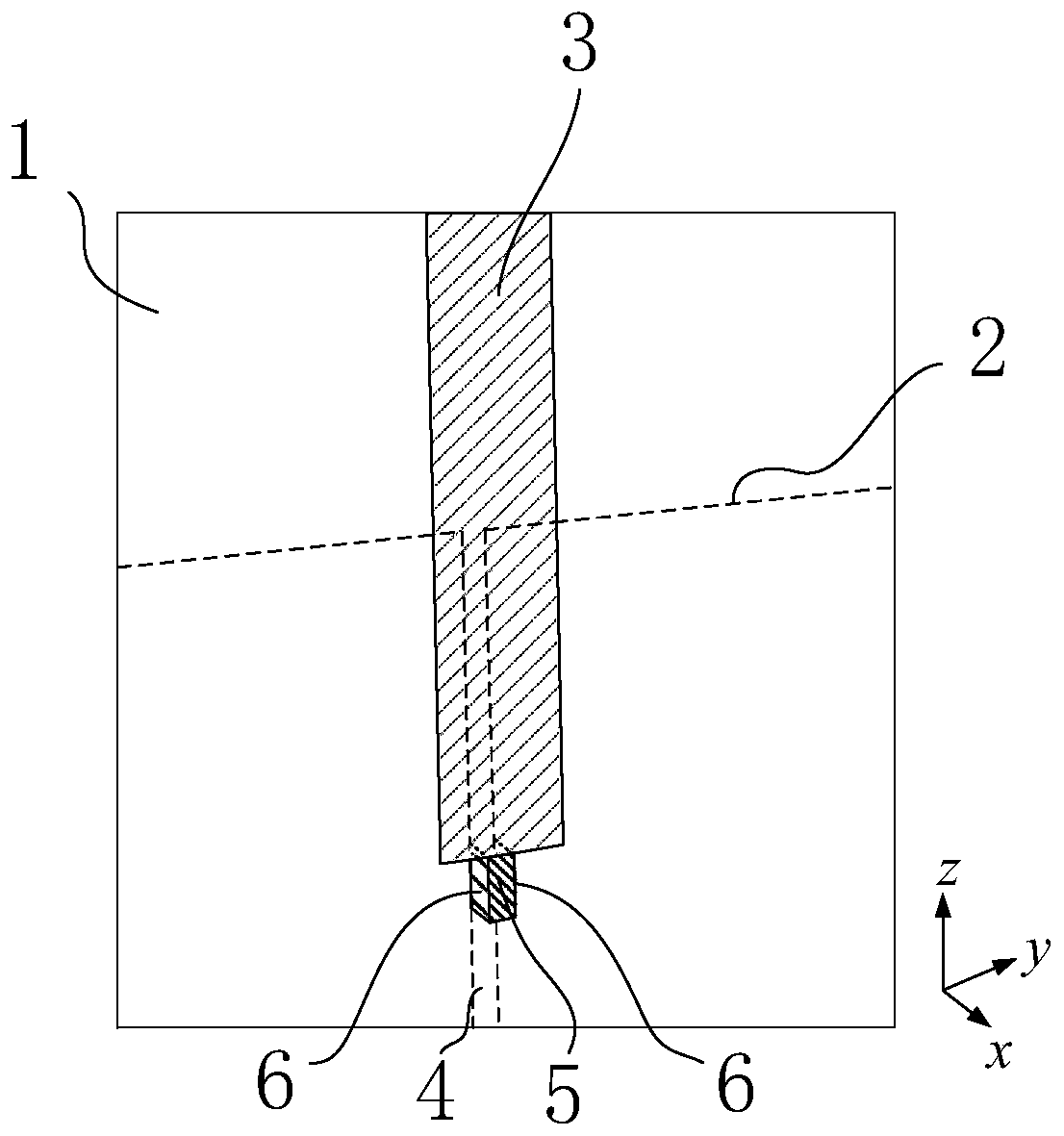 Planar monopole and half-slot structure dual polarized antenna