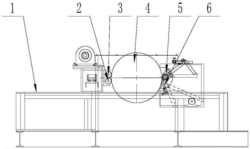 Clamping-shaft and non-clamping-shaft integrated rotary cutting machine for composite pressure bar