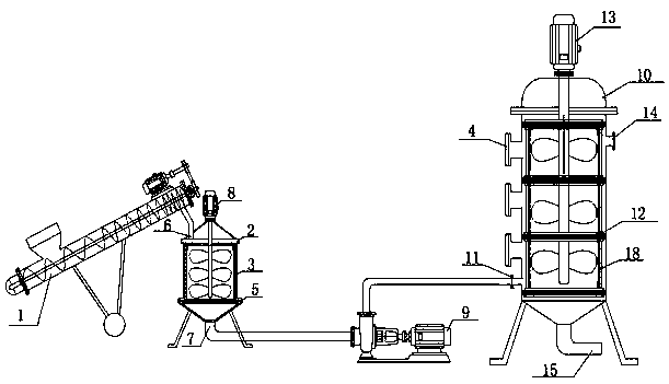 Method and device for removing impurities from phosphogypsum through electromagnetic reinforcement