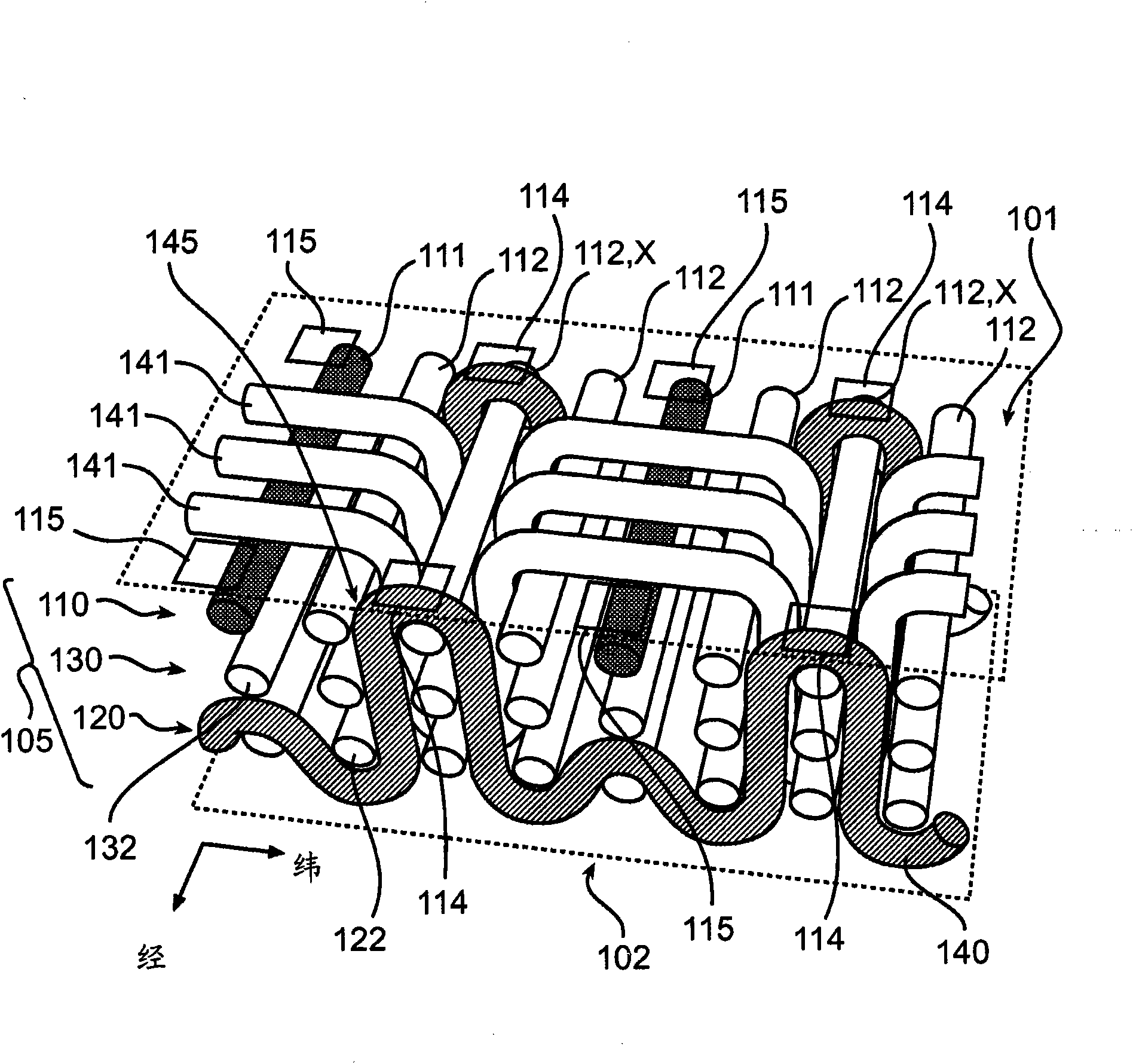 Multi-layer woven fabric display