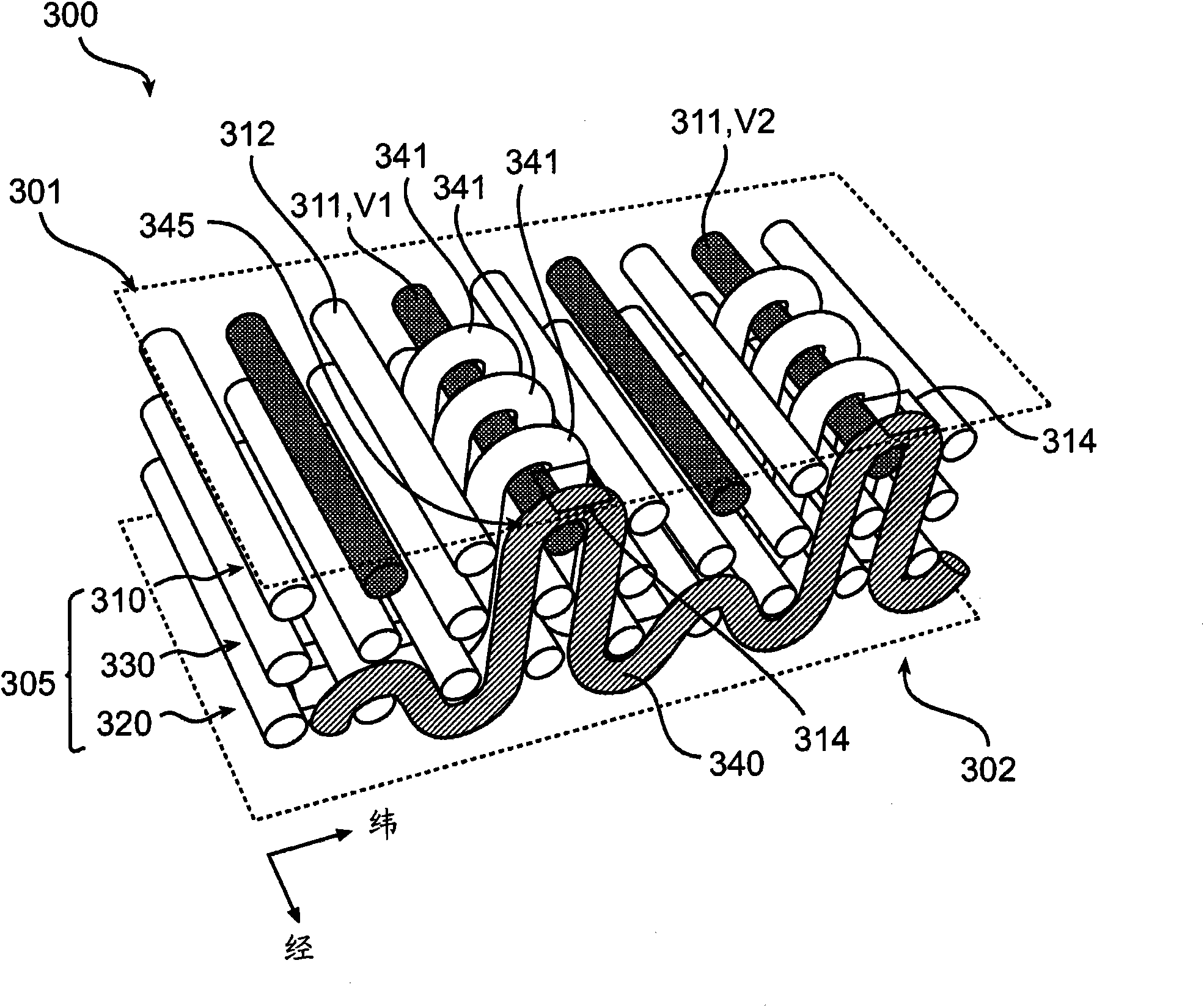 Multi-layer woven fabric display