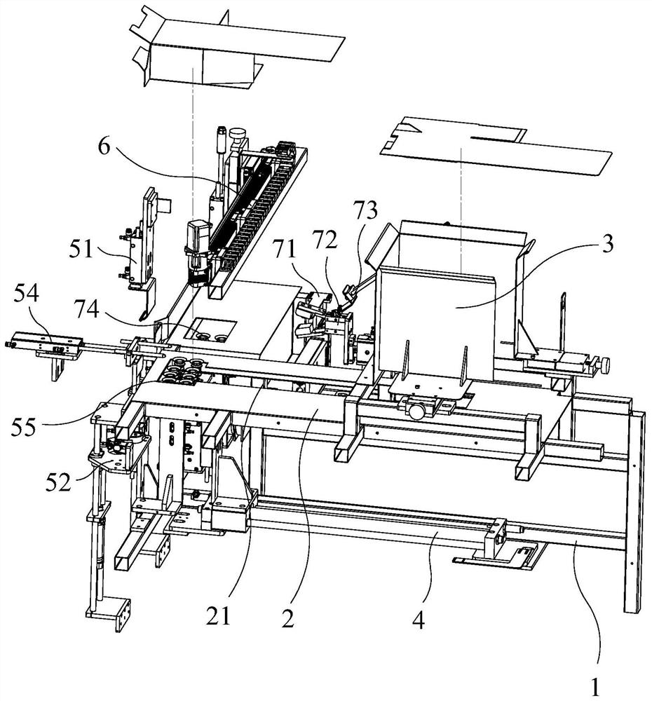 Automatic box folding machine with lining