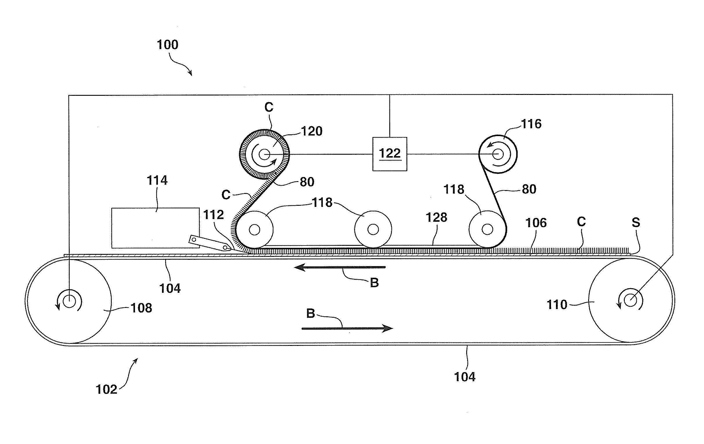 Apparatus and method for harvesting carbon nanotube arrays