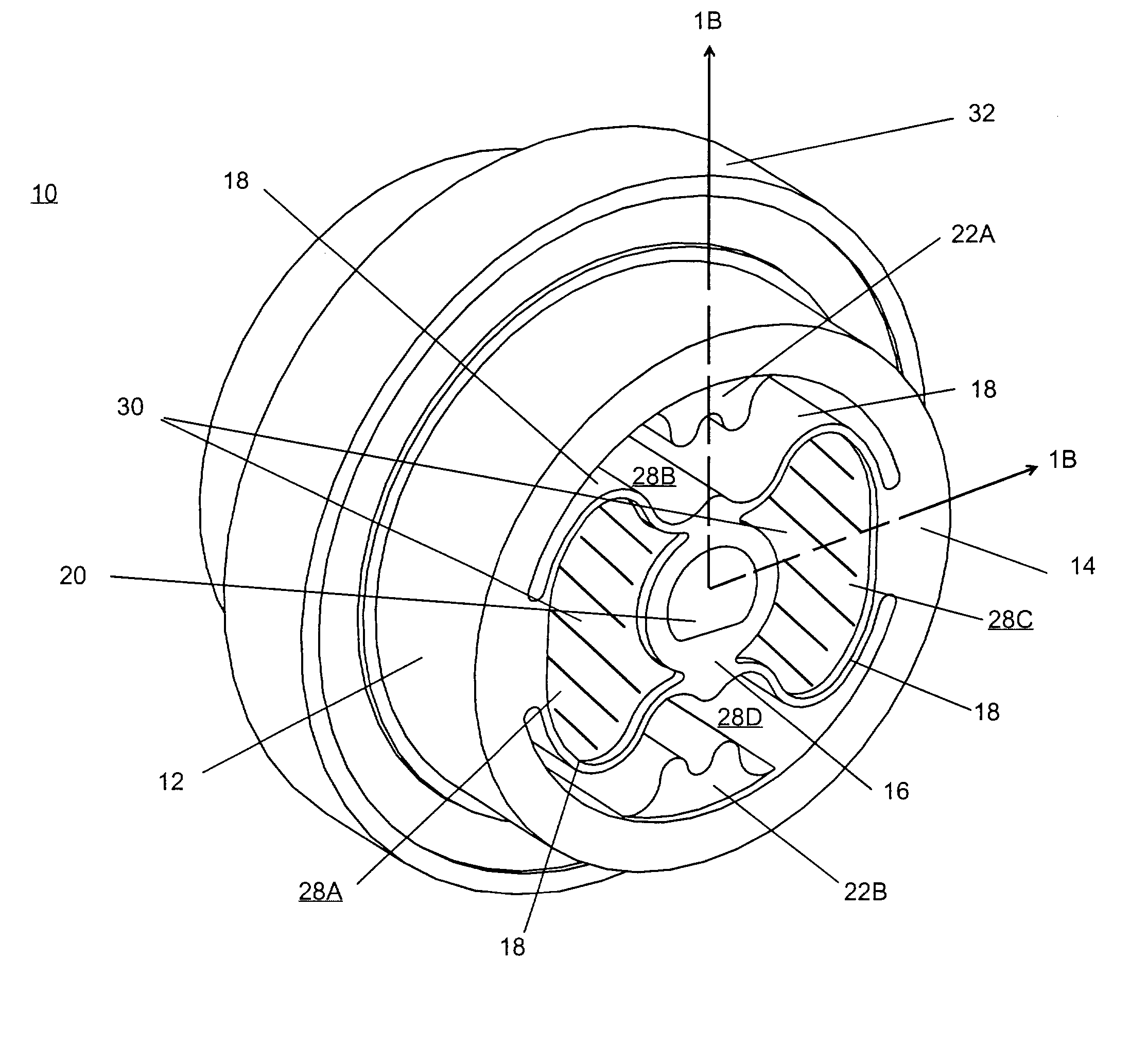 Compact shock absorption, vibration, isolation, and suspension device