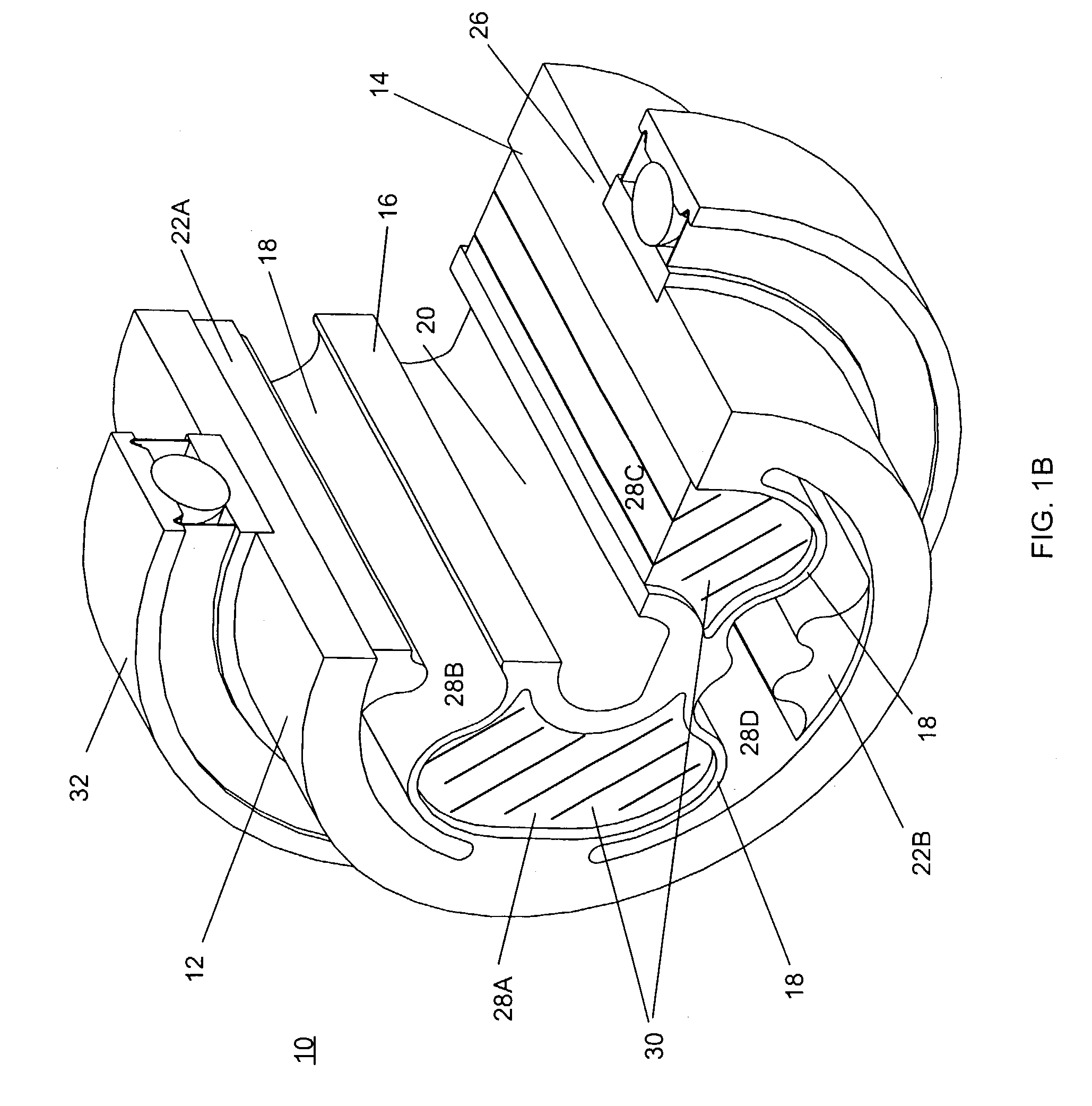 Compact shock absorption, vibration, isolation, and suspension device