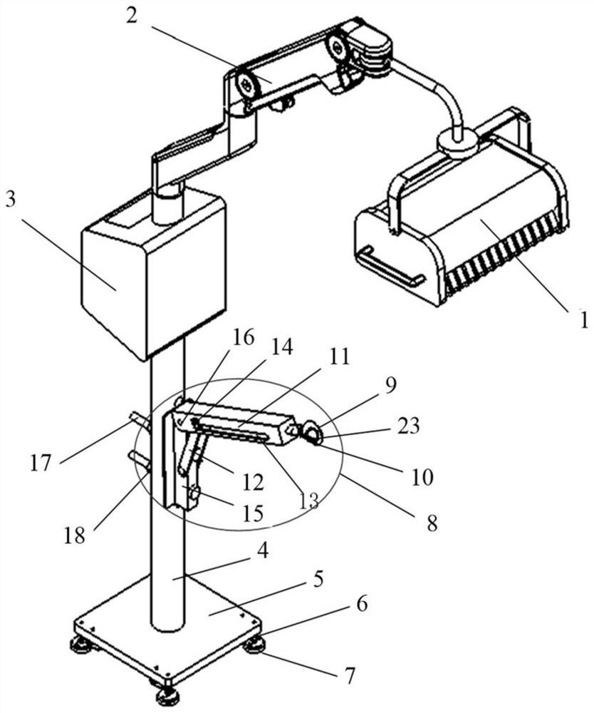 Hemodialysis internal fistula repairing device capable of being fixed in self-inclining mode