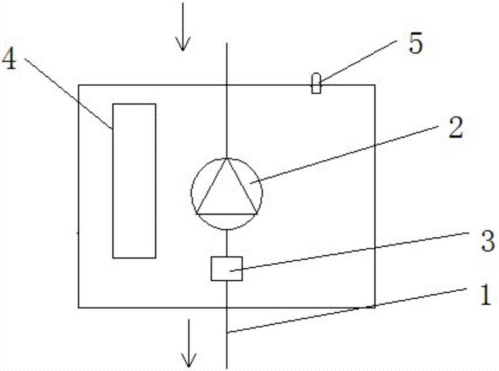 Hot water circulation device without return difference temperature setting