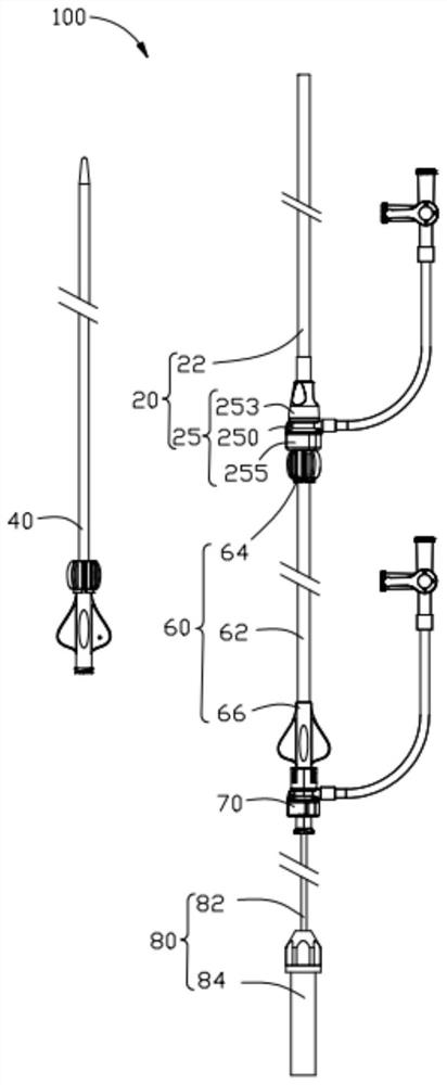 Interventional medical instrument conveying system smooth in conveying