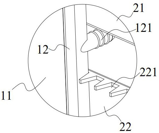 Mounting structure of ceramic flat plate membrane and membrane filtration unit