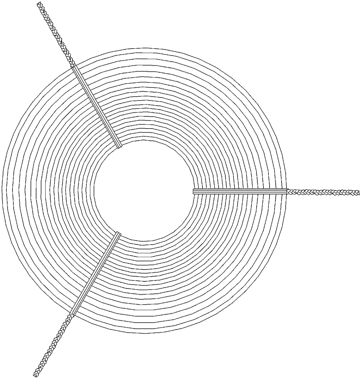 Metal plate coil bundling device and bundling method