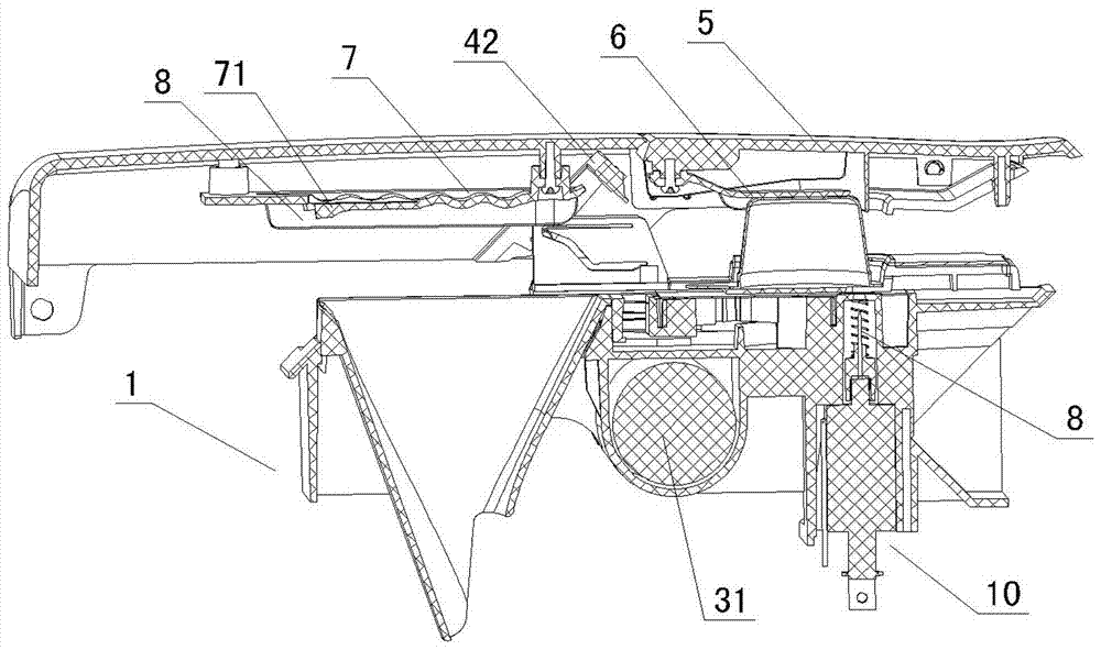 A fully automatic capsule box peeling and discharging device