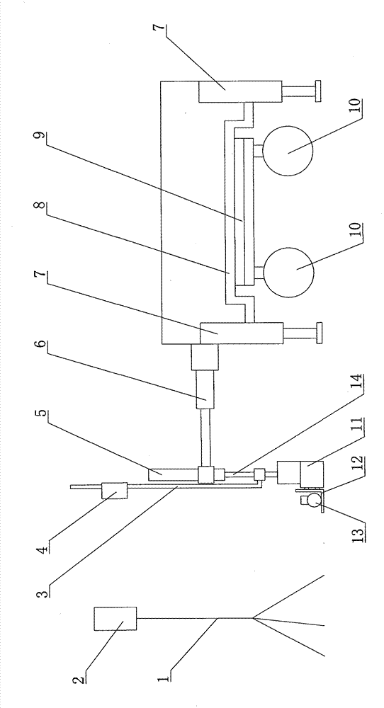 Concrete laser leveling machine