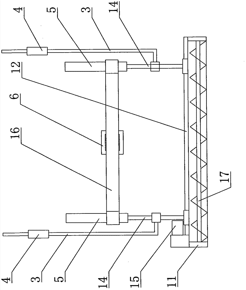 Concrete laser leveling machine